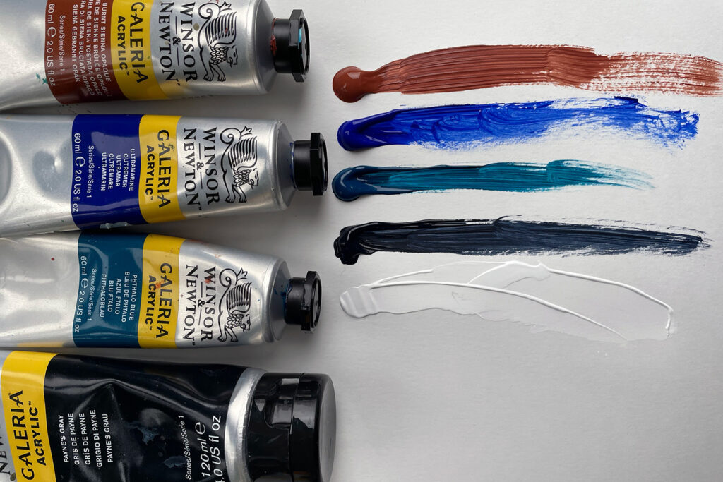 Winsor & Newton Galeria : Acrylic Paint : 60ml : Phthalo Blue